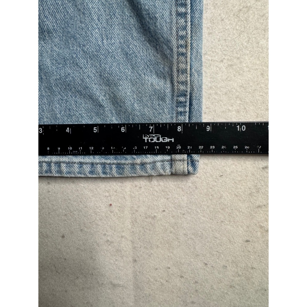 VTG Brittania Jean Co Mens Light Wash Straight Leg Denim Jeans 36x34 1B101MS - Picture 7 of 16